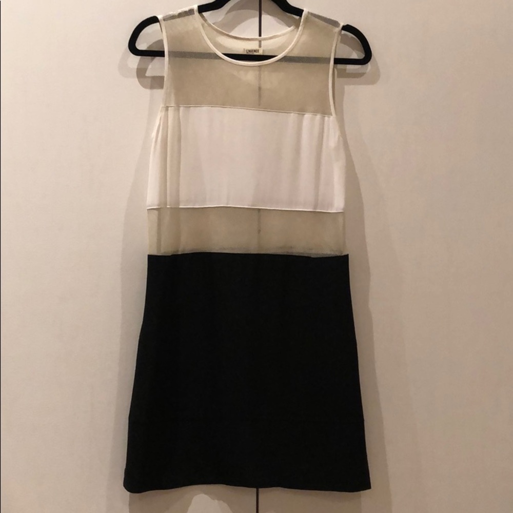 L’agence mesh shift dress